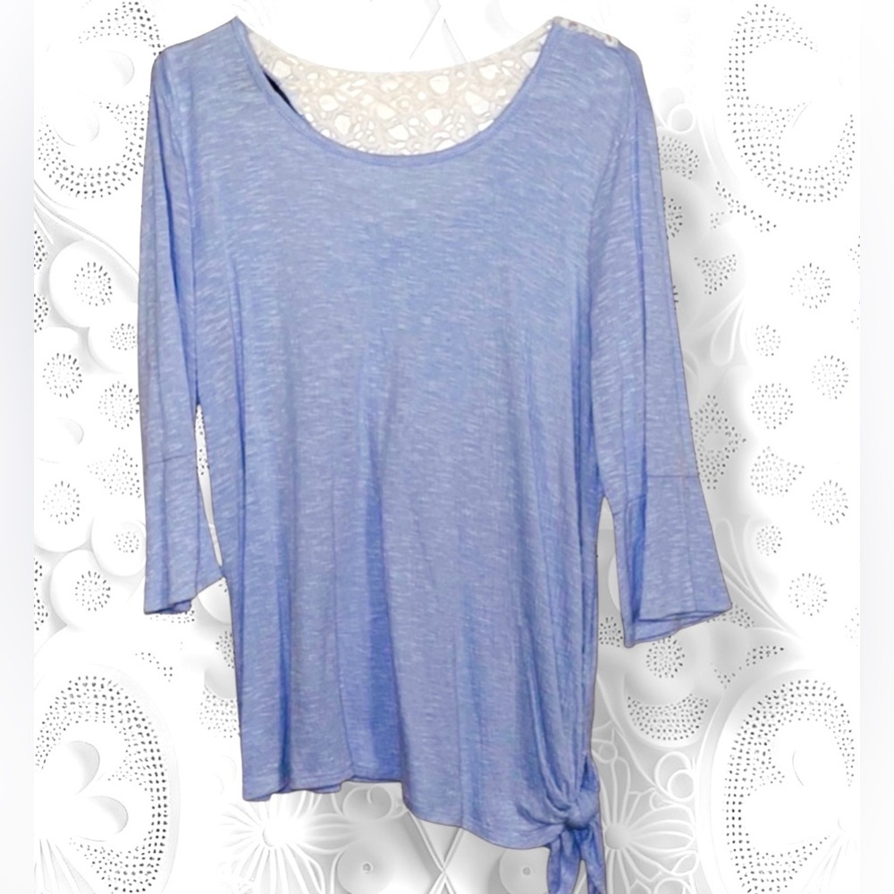 🌺ALYX Light Blue Top with Lace Detail